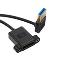 Ultrafine Down Angled DisplayPort 1.4 DP Male to Female Extension Cable 8K 60hz 4K 144hz for Desktop Laptop Monitor Graphics Card 30cm