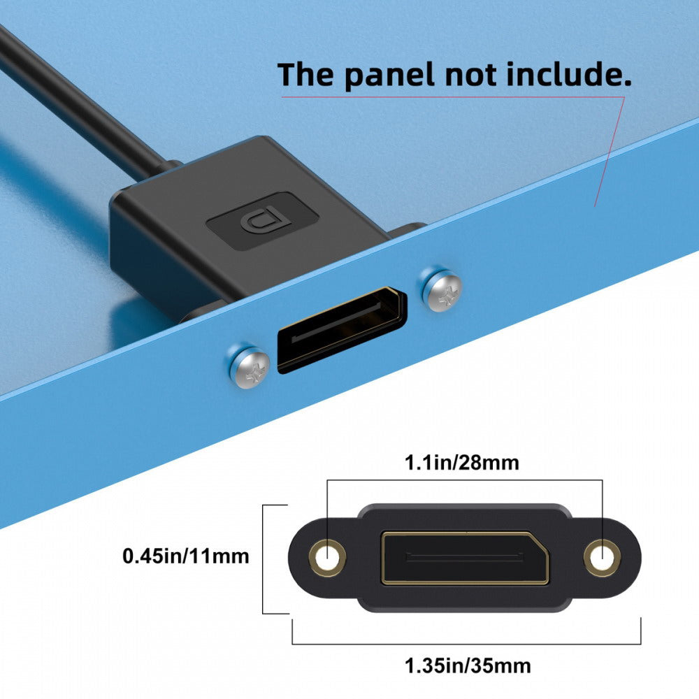 Ultrafine Down Angled DisplayPort 1.4 DP Male to Female Extension Cable 8K 60hz 4K 144hz for Desktop Laptop Monitor Graphics Card 30cm