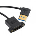 Ultrafine Left Angled DisplayPort 1.4 DP Male to Female Extension Cable 8K 60hz 4K 144hz for Desktop Laptop Monitor Graphics Card 30cm