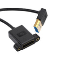 Ultrafine Up Angled DisplayPort 1.4 DP Male to Female Extension Cable 8K 60hz 4K 144hz for Desktop Laptop Monitor Graphics Card 30cm