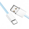 USB-C Type C Male to Type-A Male 15W 5V3A Power 480Mbps Data Cable Blue Sleeve for Phone & Tablet