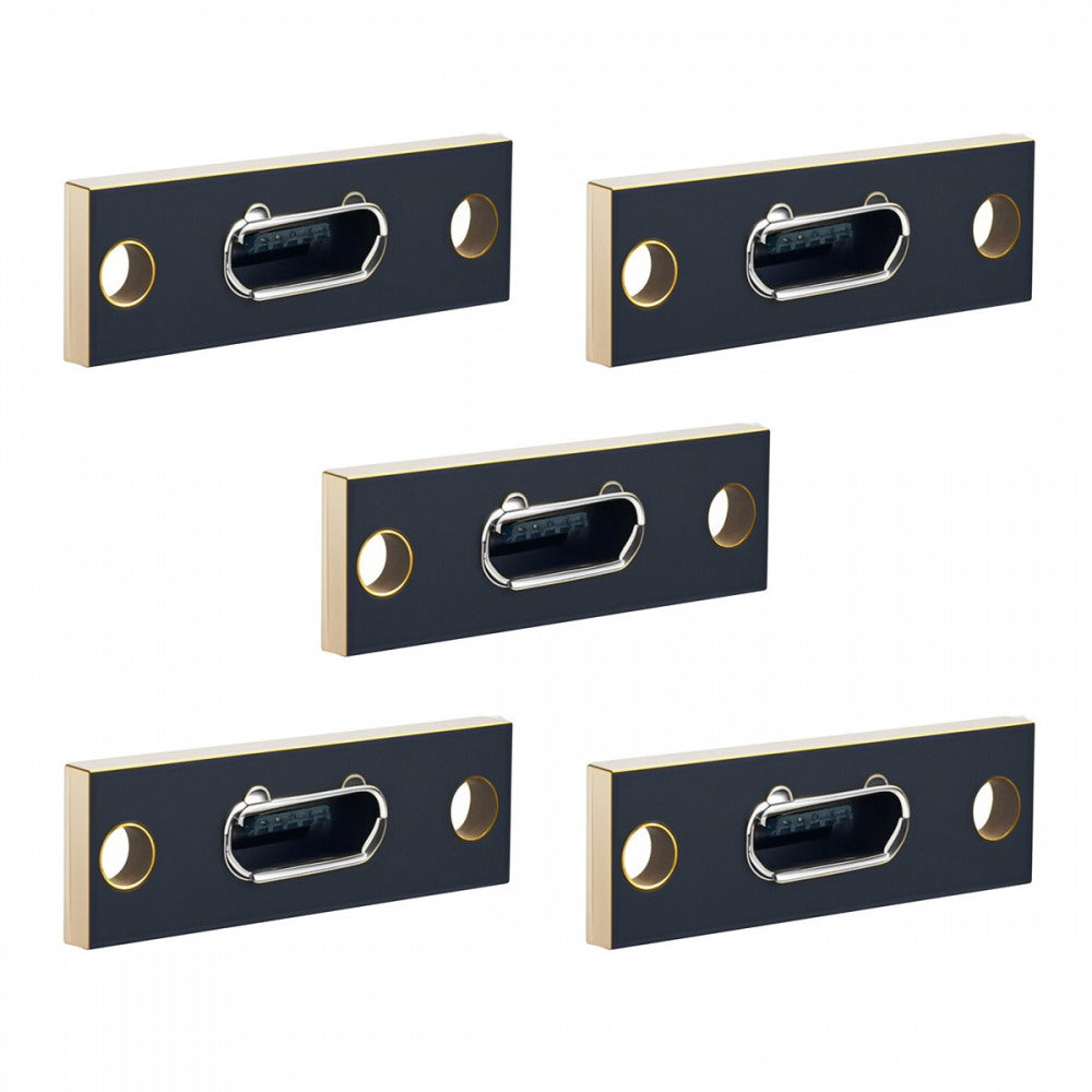 5pcs/set DIY OEM Micro-USB 5Pin Female Type-B Socket Connector Panel Mount Type with PC Board USB 2.0 Pinout