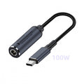 DC Jack 5.5X2.1mm Input to USB-C Type-C Power 100W Charge Cable for Laptop Phone PD9V 5V 20V