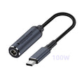 DC Jack 5.5X2.5mm Input to USB-C Type-C Power 100W Charge Cable for Laptop Phone PD9V 5V 20V