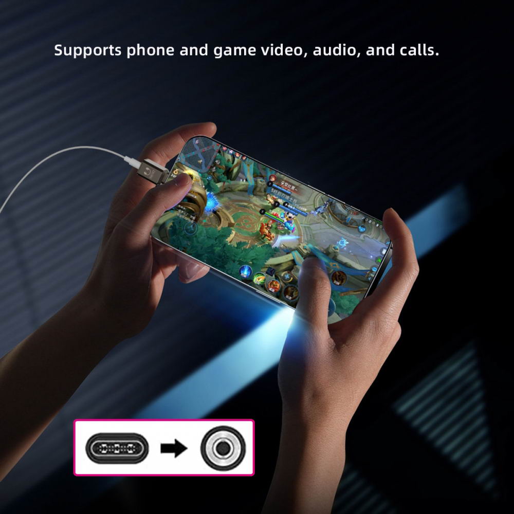 Type C USB-C to DAC 3.5mm HiFi Audio AUX & MIC Sound Card 384kHz 32bit Adapter KT02H20 Compatible OMTP CTIA with Laptop Tablet Phone
