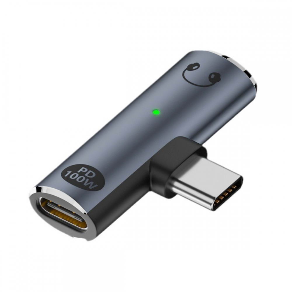 USB-C Type-C to 3.5mm Audio DAC AUX Music 16bit 48kHz & 100W PD Power Adapter for Laptop Tablet Phone