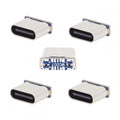5pcs/lot DIY Solder Type-C Female Socket Connector Replace for Micro-USB 5Pin Female SMT Type DC 5V Power