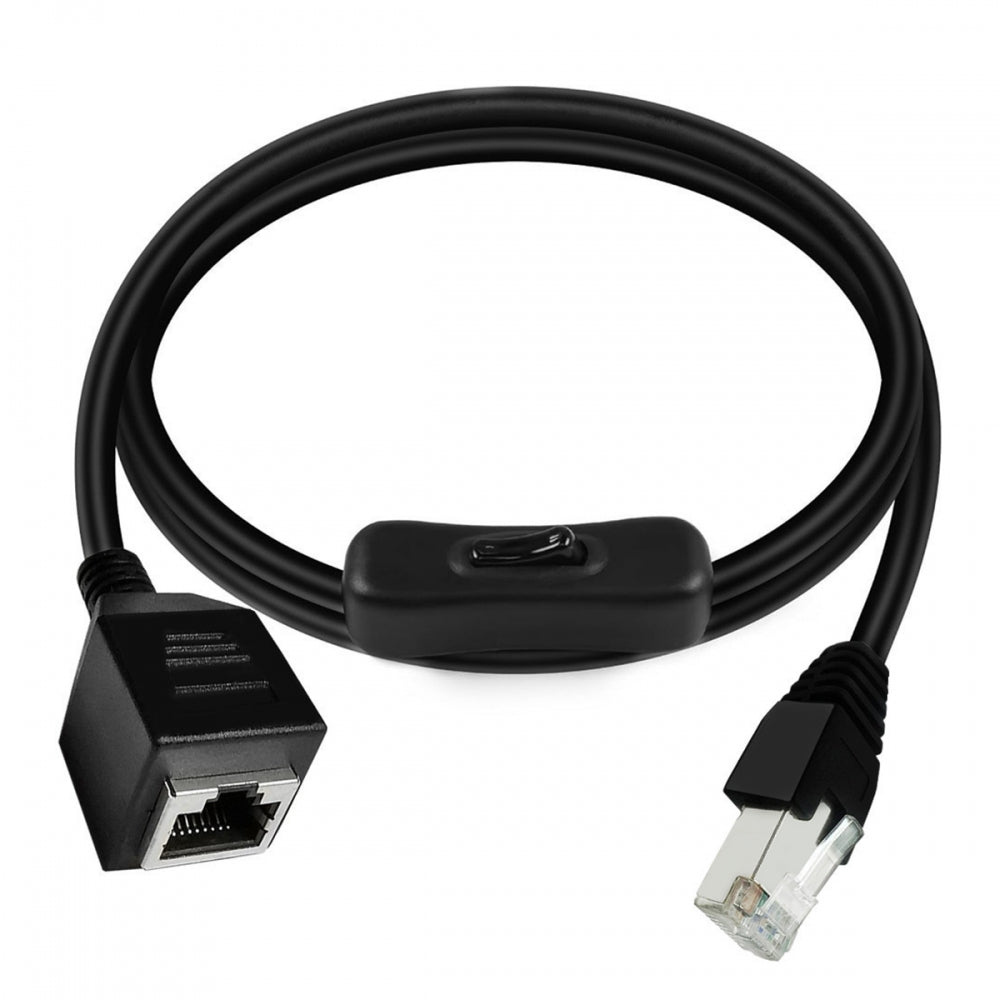 RJ45 CAT6 8P8C STP UTP Male to Female Extension Cable with 304 Singal Switch On/Off LAN Ethernet Network Patch Cord