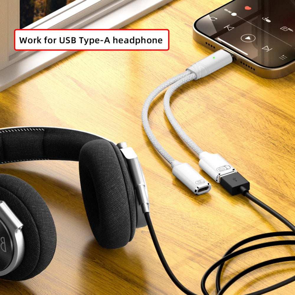 USB-C Type-C Male to 480Mbps USB 2.0 Female OTG & 100W PD Power Cable for Laptop Tablet Phone
