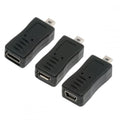 3pcs/set USB-C Type-C Micro Mini USB Female to Camera Mini 8P Data Power Adapter for Coolpix UC-E6 UC-E16 UC-E17 DSC-W DMC-S EX-Z