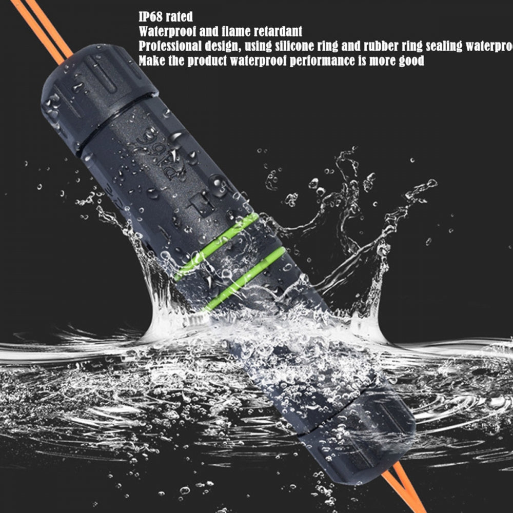 M20 Locking IP68 Waterproof SC Female to SC Female Singlemode Fiber Optic Patch Internet Networking Extension Adapter Coupler
