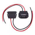 2pcs/set DIY OEM Type-C USB-C Female Socket to 2Pin Open Cable Latch Mount Type DC 5V Power