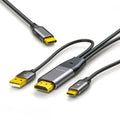Reversed HDMI 4K Source to Type C USB-C Touch Screen Displays Male HDTV Cable for Laptop Monitor 2.0m