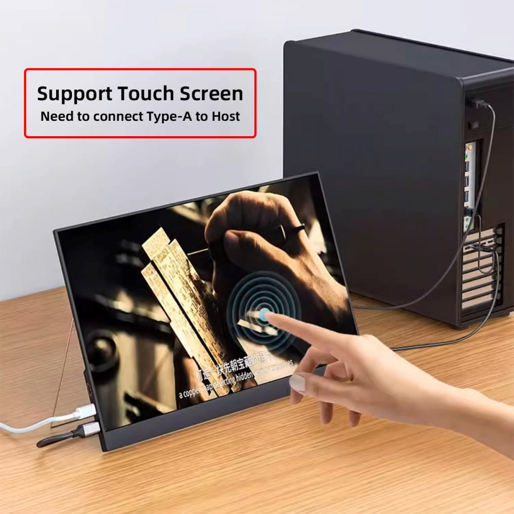 Reversed HDMI 4K Source to Type C USB-C Touch Screen Displays Male HDTV Cable for Laptop Monitor 2.0m