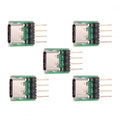 5pcs/set DIY OEM Type C Female Socket Connector to 4Pin Pitch=2.54mm Contact Header Horizontal USB2.0 Pinout DC 5V Power
