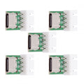 5pcs/set DIY OEM Type C Female Socket Connector to 4Pin Pitch=2.54mm Wafer Socket Horizontal USB2.0 Pinout DC 5V Power