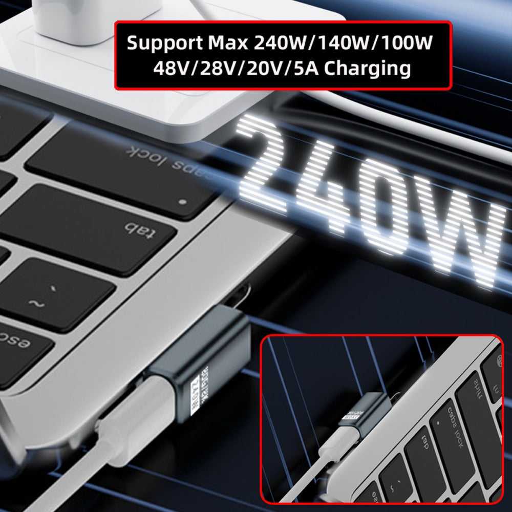USB5.0 80Gbps Male to Female Extension Adapter  Low Profile Left Right Angled with 240W 16K 8K 5K Compatible with USB4.0 Thunderbolt3/4/5