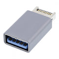 USB 3.1 Front Panel Header Male Type-E to Type-A USB3.0 Female Motherboard Extension Data Adapter