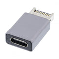 USB 3.1 Front Panel Header Male Type-E to Type-C USB-C Female Motherboard Extension Data Adapter