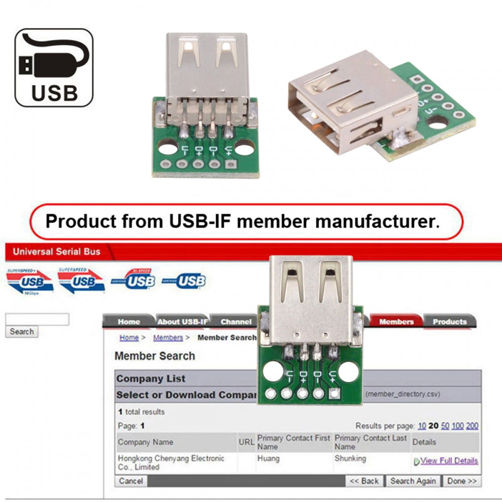 5pcs/set DIY OEM USB2.0 Type-A Female Receptacle Socket Connector with PCB Mounting Assembly Solder Type 480Mbps