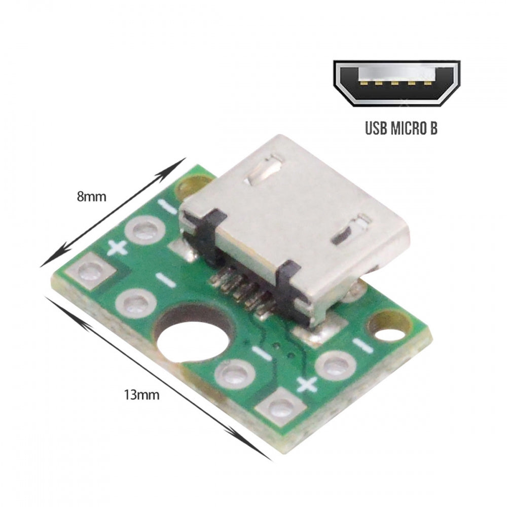 5pcs/set DIY OEM USB2.0 Micro-B Female Receptacle Socket Connector with PCB Mounting Assembly Solder Type 480Mbps