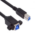USB 3.0 Type-B Female to USB3.0 Type-B Male Cable Extension 5Gbps for Disk SSD Camera Data 30cm