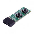 Reset Power Jumper for Computer Mainboard 10Pin Switching Board Adapter With Button For Maintenance Task