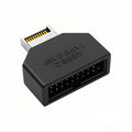 Overmold Type-E IDC Socket USB 3.1 Front Panel Header to USB 3.0 20Pin Header Extension Adapter with CH334P