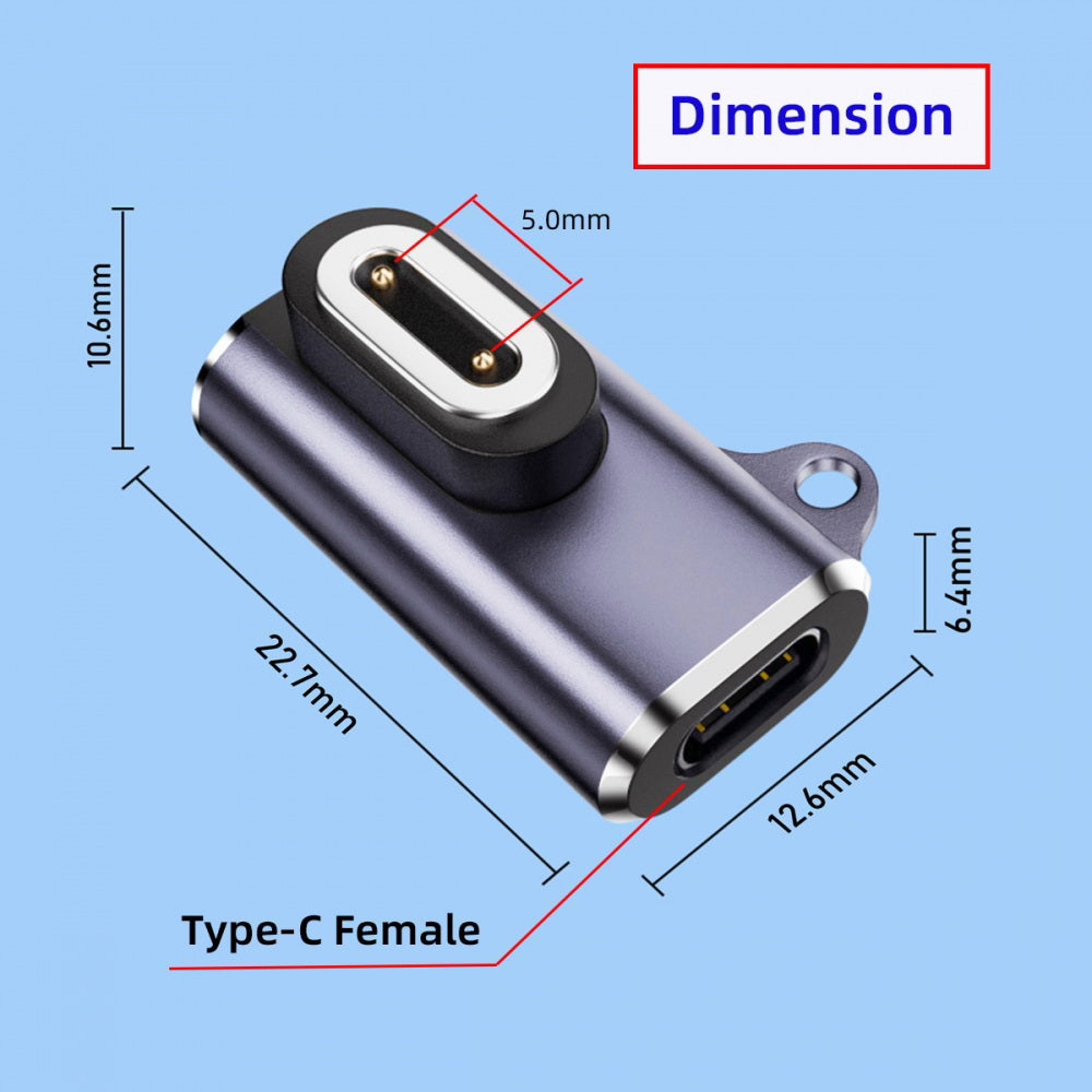 2pcs/lot Magnetic Smart Watch Charging Adapter Horizontal USB Type-C to 2-Pin Compatible with IMOO Z6 Z6S Z6Pro Z7 Z7A Z7S Z8 Z8A Z9 Z10 Z11