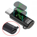 USB5.0 80Gbps Male to Female Extension Adapter Smart LED Display with 240W 8K 5K Compatible with USB4.0 Thunderbolt3/4/5