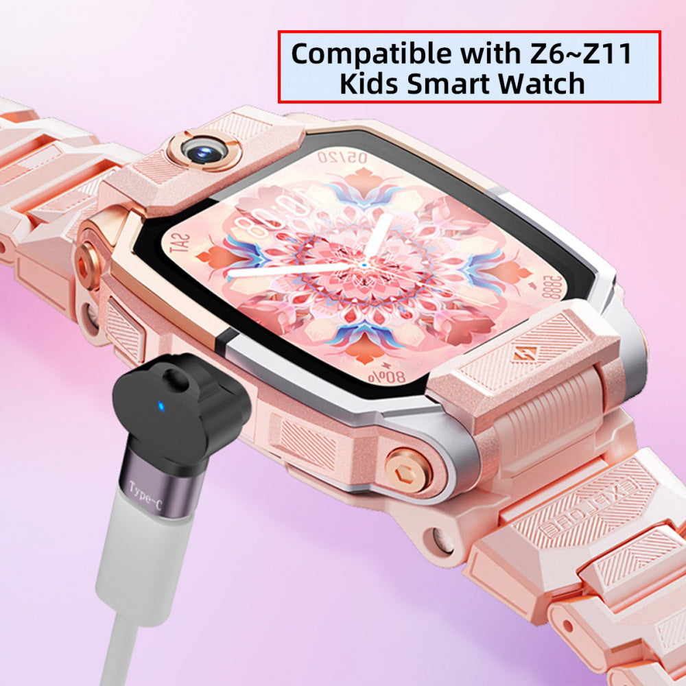 2pcs/lot Magnetic Smart Watch Charging Adapter Vertical USB Type-C to 2-Pin Compatible with IMOO Z6 Z6S Z6Pro Z7 Z7A Z7S Z8 Z8A Z9 Z10 Z11