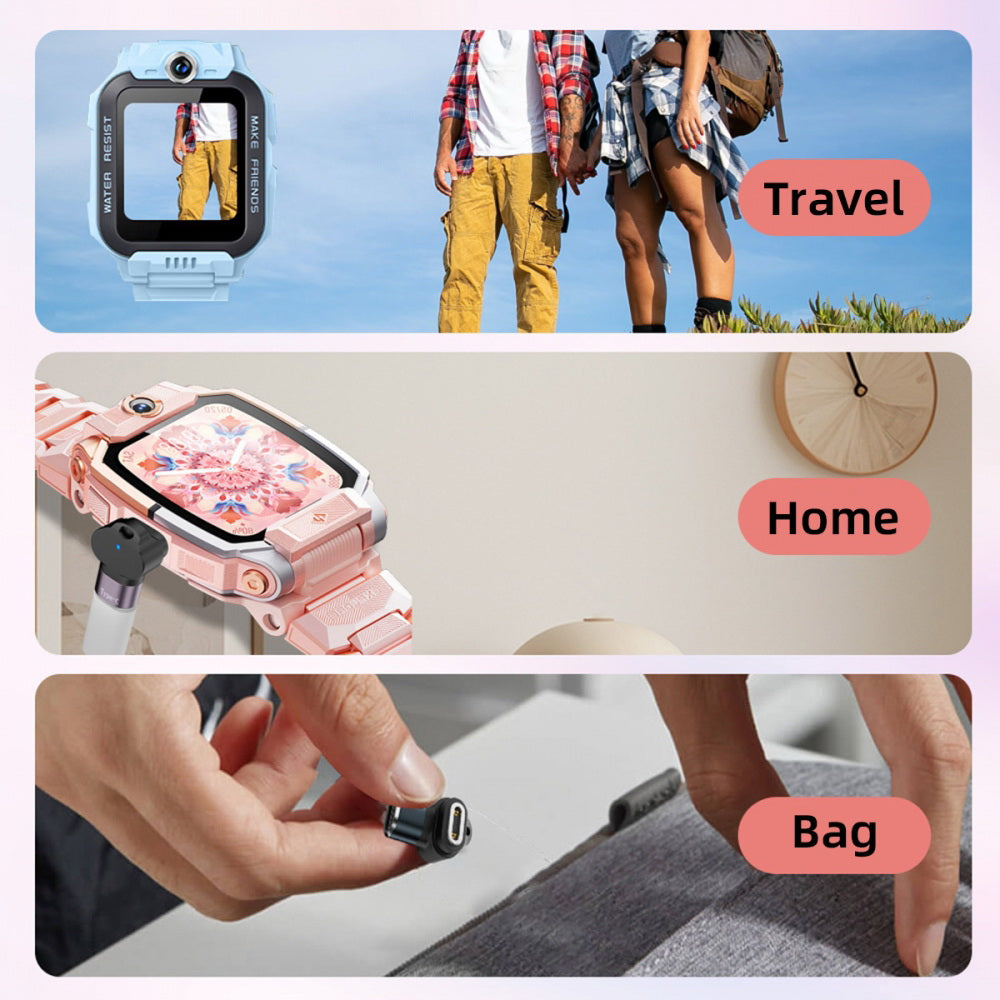 2pcs/lot Magnetic Smart Watch Charging Adapter Vertical USB Type-C to 2-Pin Compatible with IMOO Z6 Z6S Z6Pro Z7 Z7A Z7S Z8 Z8A Z9 Z10 Z11
