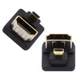 2pcs/lot Up & Down Micro HDMI 1.4 Male Type-D to HDMI Female Port Saver 360 Degree Opposite U Shape Back Angled Extension Adapter