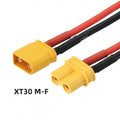 XT30 Female to Male 18AWG Extension Cable Connector for RC Battery Portable Power Station Solar Panel