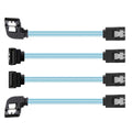 4pcs/lot 90 Degree Angled Type Internal 4-SATA Host to 4SATA 7pin Target Disk 6Gbps Data Server Cable 25cm