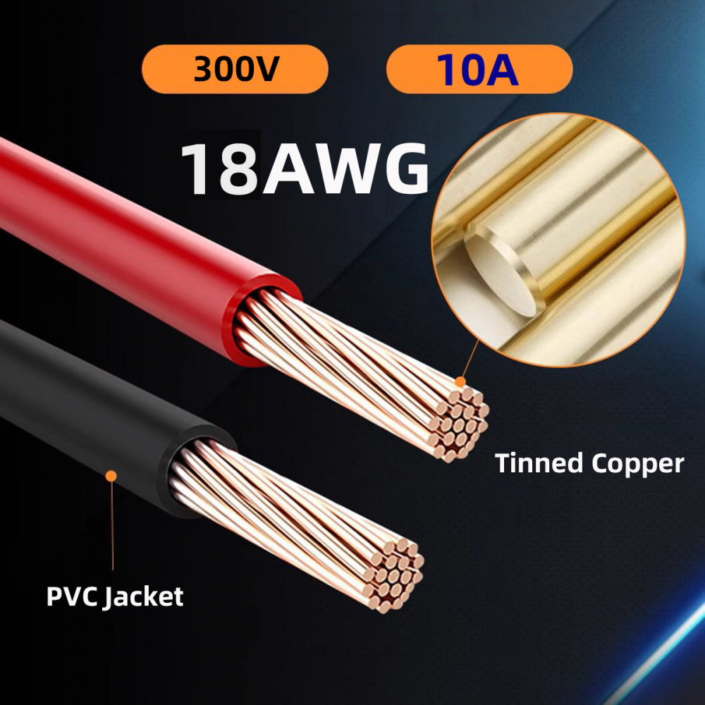 XT30 Male to Male 18AWG Extension Cable Connector for RC Battery Portable Power Station Solar Panel