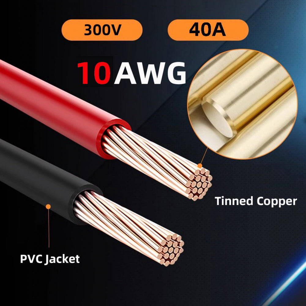 XT90 Male to Male 10AWG Extension Cable Connector for RC Battery Portable Power Station Solar Panel