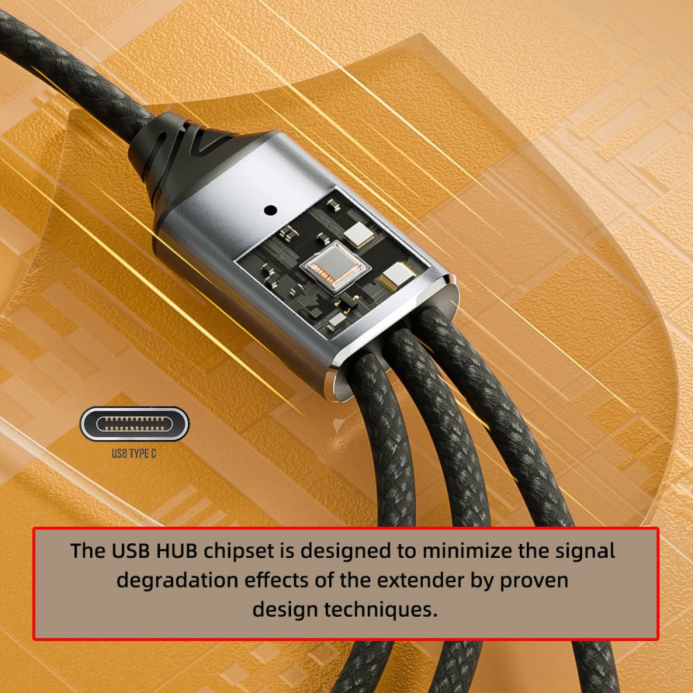 USB 2.0 Type-C USB-C to 3 Ports Hub Cable Bus Power 1 to 3 Data for Laptop Desktop Phone Mouse Keyboard Printer Disk