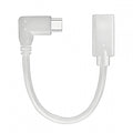 White USB-C Type-C Male to Female Extension Power USB2.0 Data Cable 90 Degree Left Right Angled 65W Fast Charge for Laptop Tablet Phone