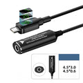 DC Jack 4.5x3.0mm Input to USB-C Type-C Power 140W Smart LED Display Charge Cable for Laptop Phone PD9V/5V/20V/7A