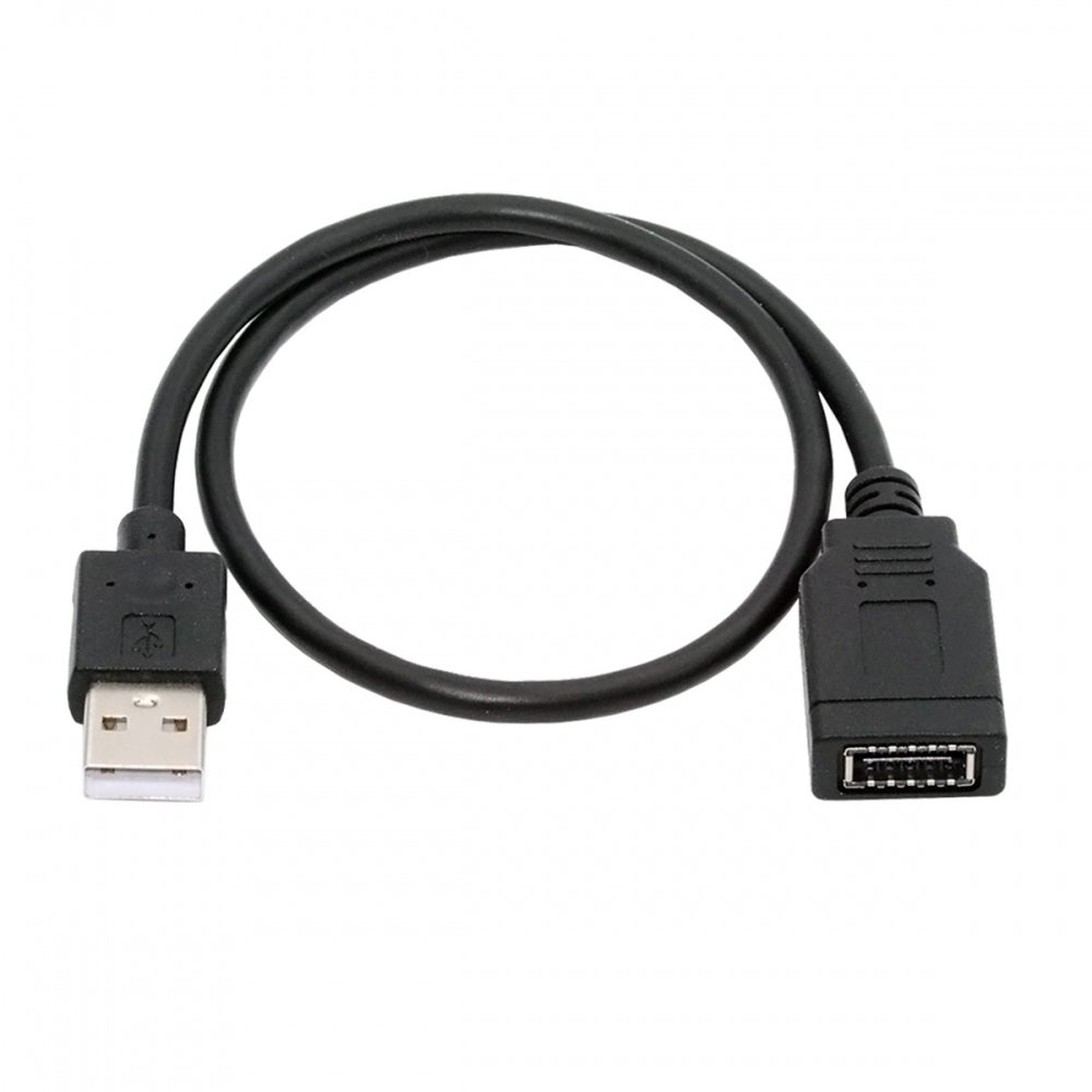 Single USB 3.1 Front Panel Socket Key-A Type-E to USB 2.0 Type-A Male Extension Cable
