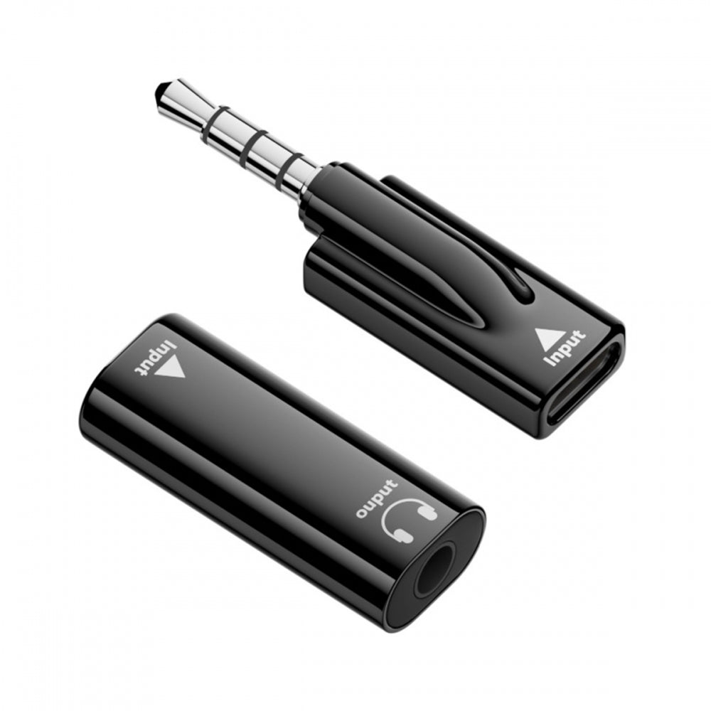 2pcs/lot Type-C USB-C Female to 3.5mm Male & Female Audio AUX & MIC Sound Card 16bit 48kHz Adapter Compatible with Laptop Tablet Phone