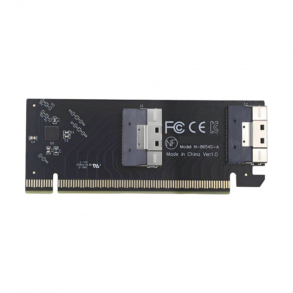 Low Profile Slimline Dual SFF-8654 8X 74Pin to PCIE 16X Express 3.0 PCIE4.0 Raid Card VROC Raid0 Hyper Adapter