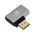 Right Angled DisplayPort 1.4 Male to DP Female 8K 60hz Adapter Ultra-HD UHD 4K 144hz 90 Degree for Video PC Laptop Monitor