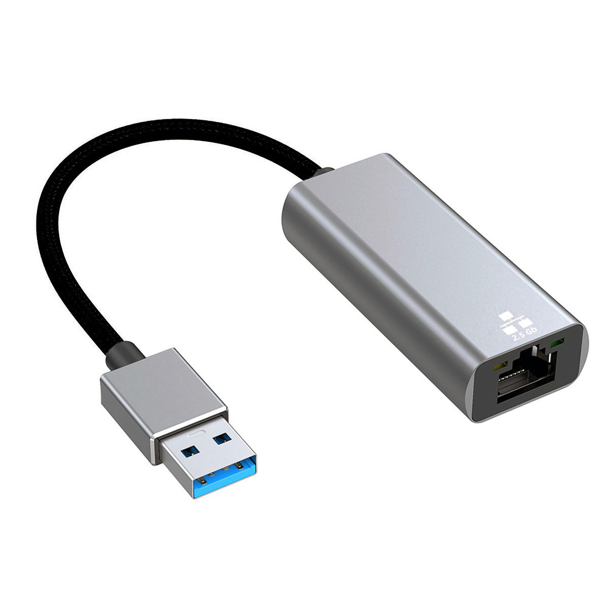 2500Mbps 2.5Gbps to USB3.0 Type-A GBE Gigabit 1000Mbps Ethernet Network LAN Cable Adapter for Desktop Motherboard
