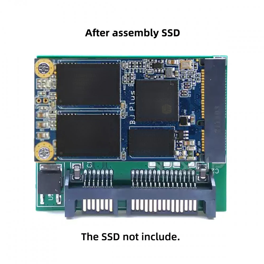 Low Profile 50Pin mSATA 3050 SSD 5x3cm to 2.5" SATA 3.0 22Pin Disk Adapter 6Gbps PCBA