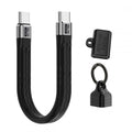 USB5.0 80Gbps Flat Slim FPC Cable 240W 16K@30hz 8K 60Hz 5K & Female Extender Lanyard Strap Chain Compatible with 40Gbps USB4.0 Thunderbolt3/4/5