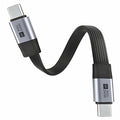 20cm USB5.0 80Gbps Flat Slim FPC Male to Male Extension Cable 240W 16K 8K 60Hz 5K Compatible with 40Gbps USB4.0 Thunderbolt3/4/5