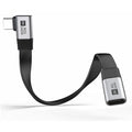 20cm USB5.0 80Gbps Flat Slim FPC Male to Female Extension Cable Right Angled 90 Degree 240W 16K 8K 60Hz 5K Compatible with 40Gbps USB4.0 Thunderbolt3/4/5