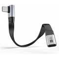 20cm USB5.0 80Gbps Flat Slim FPC Male to Female Extension Cable Low Profile Angled 90 Degree 240W 16K 8K 60Hz 5K Compatible with 40Gbps USB4.0 Thunderbolt3/4/5